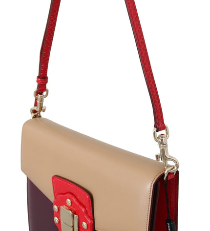 Dolce & Gabbana Exquisite LUCIA Leather Shoulder Bag