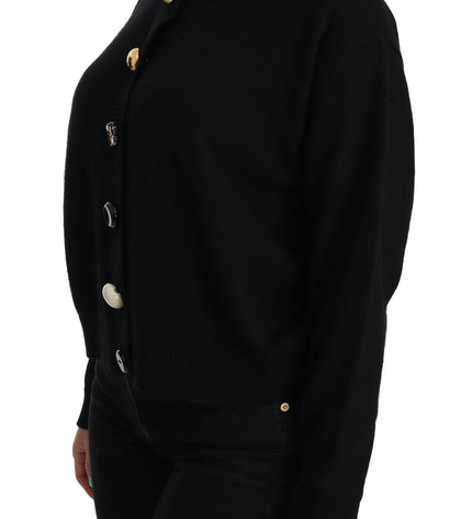 Dolce &amp; Gabbana Elegante cardigan in cashmere nero