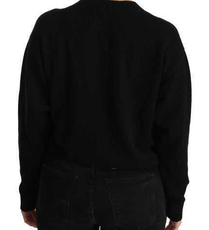 Dolce &amp; Gabbana Elegante cardigan in cashmere nero