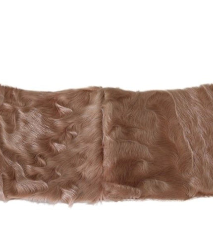 Dolce & Gabbana Elegant Beige Lambskin Scarf for Women