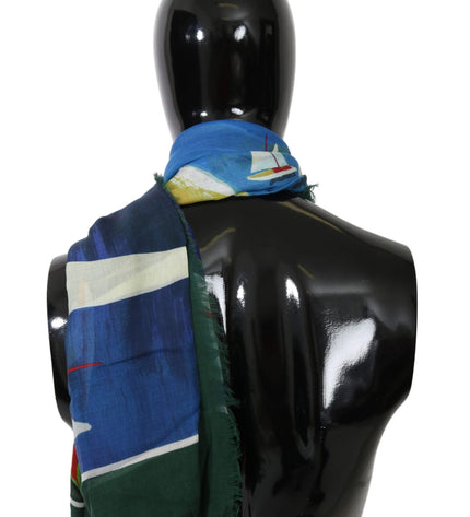 Dolce & Gabbana Elegant Multicolor Modal-Cashmere Men's Scarf