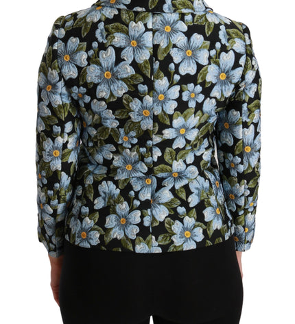 Dolce & Gabbana Elegant Floral Brocade Blazer Coat Jacket