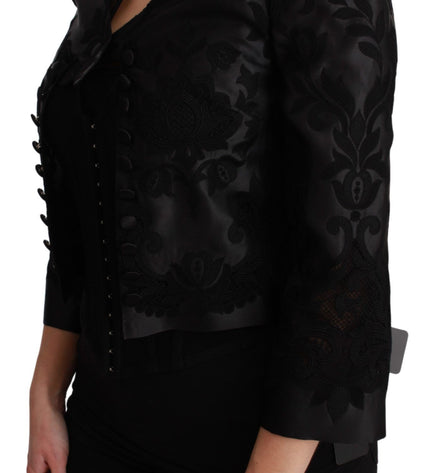 Dolce & Gabbana Exquisite Floral Jacquard Corset Blazer