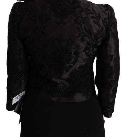 Dolce & Gabbana Exquisite Floral Jacquard Corset Blazer