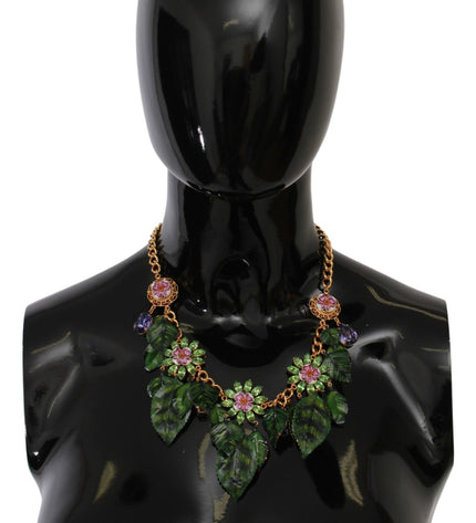 Dolce & Gabbana Elegant Floral Sicily Charm Necklace