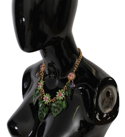 Dolce & Gabbana Elegant Floral Sicily Charm Necklace