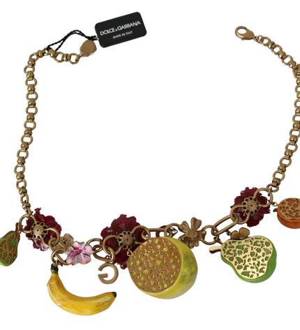 Collana con ciondolo floreale impreziosito da cristalli Dolce &amp; Gabbana