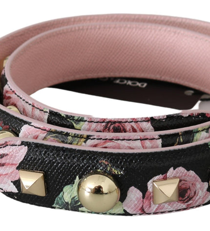 Dolce & Gabbana Elegant Floral Leather Shoulder Strap