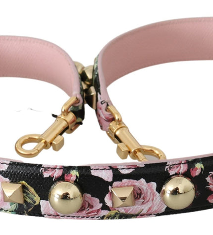 Dolce & Gabbana Elegant Floral Leather Shoulder Strap