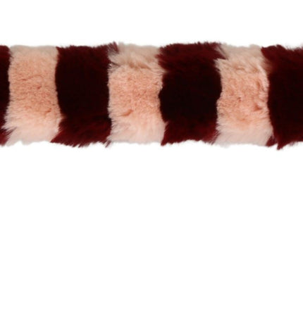 Dolce & Gabbana Bordeaux Pink Fur Shoulder Strap Luxury Accessory