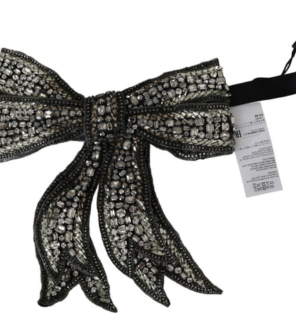 Dolce &amp; Gabbana Elegante Papillon In Seta Argento