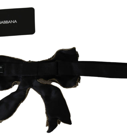 Dolce &amp; Gabbana elegante papillon in seta dorata - Abbaglia con stile