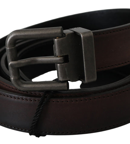 Dolce & Gabbana Elegant Leather Belt in Classic Brown