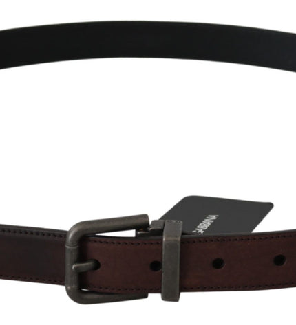 Dolce & Gabbana Elegant Leather Belt in Classic Brown