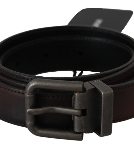 Dolce & Gabbana Elegant Leather Belt in Classic Brown