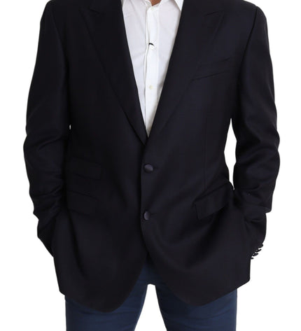 Dolce & Gabbana Elegant Black Virgin Wool Men's Blazer