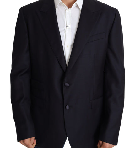 Dolce & Gabbana Elegant Black Virgin Wool Men's Blazer