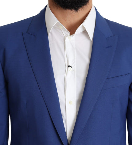 Dolce &amp; Gabbana squisita giacca blazer Martini in lana blu