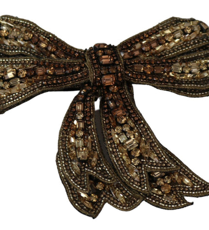 Dolce &amp; Gabbana Elegante Papillon In Seta Con Strass