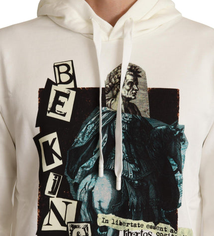 Dolce & Gabbana Regal King Motif Hooded Pullover Sweater