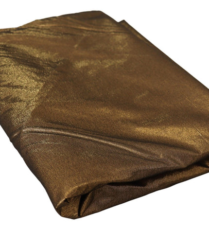 Dolce & Gabbana Elegant Metallic Bronze Scarf