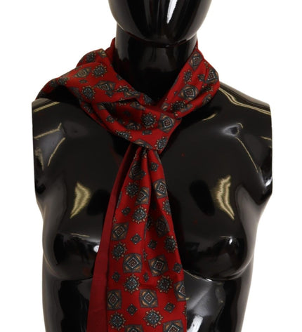 Dolce & Gabbana Elegant Red Silk Scarf