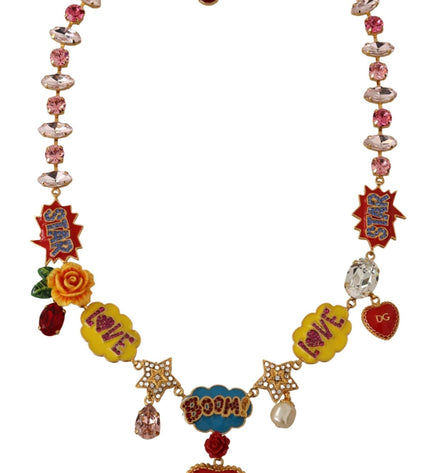 Dolce & Gabbana Chic Fumetti Cartoons Statement Necklace