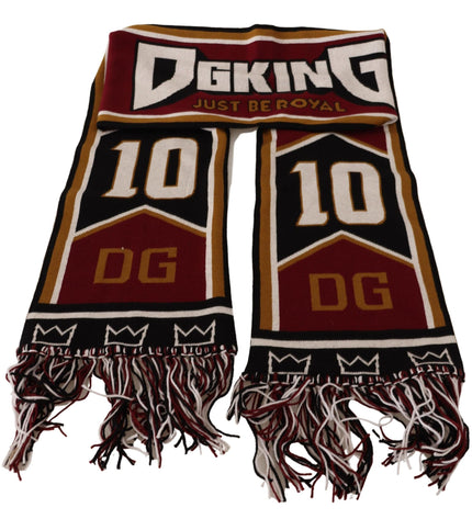 Dolce & Gabbana Elegant DG King Wool & Cashmere Scarf