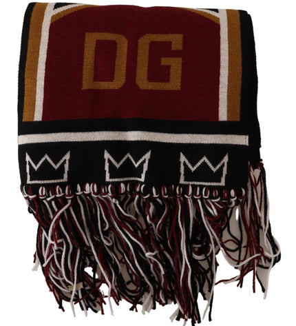 Dolce & Gabbana Elegant DG King Wool & Cashmere Scarf