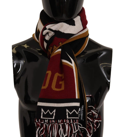 Dolce & Gabbana Elegant DG King Wool & Cashmere Scarf