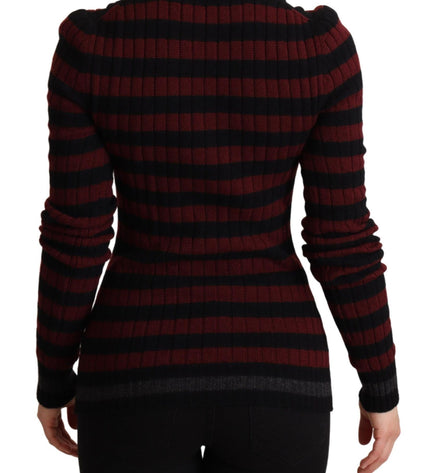 Dolce & Gabbana Chic Striped Wool-Cashmere Sweater