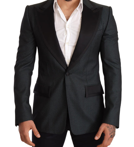 Dolce &amp; Gabbana Zarif Desenli Slim Fit Blazer Ceket