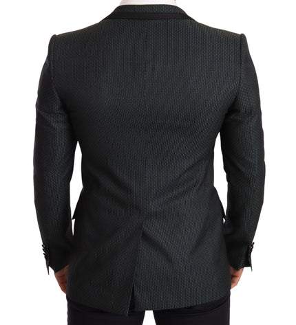 Dolce &amp; Gabbana Zarif Desenli Slim Fit Blazer Ceket