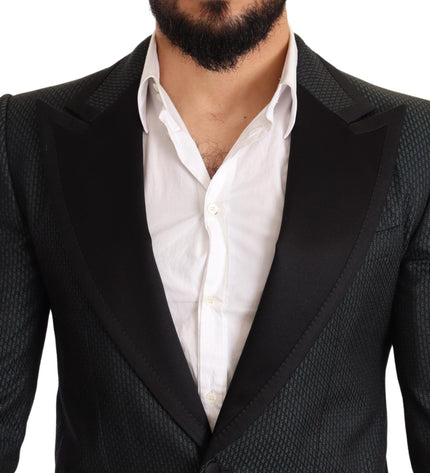 Dolce &amp; Gabbana Zarif Desenli Slim Fit Blazer Ceket