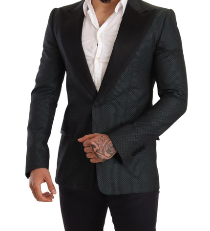 Dolce &amp; Gabbana Zarif Desenli Slim Fit Blazer Ceket