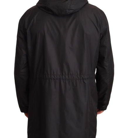 Dolce & Gabbana Elegant Black Hooded Blouson Jacket