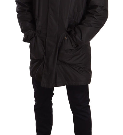 Dolce & Gabbana Elegant Black Hooded Blouson Jacket