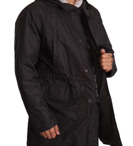 Dolce & Gabbana Elegant Black Hooded Blouson Jacket