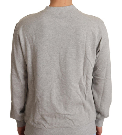 Dolce & Gabbana Sophisticated Gray Crewneck Sweater