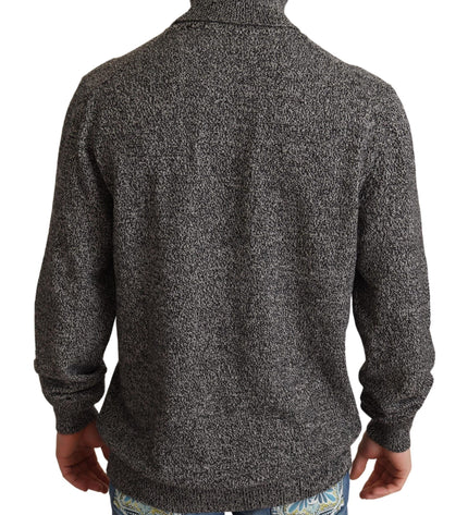 Dolce & Gabbana Elegant Gray Cashmere Turtleneck Sweater