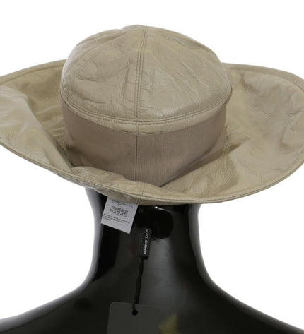 Dolce & Gabbana Elegant Beige Panama Cap - Timeless Fashion Accessory