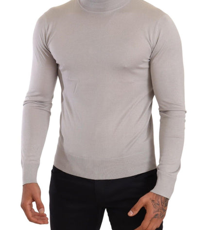 Dolce & Gabbana Elegant Cashmere-Silk Blend Turtleneck