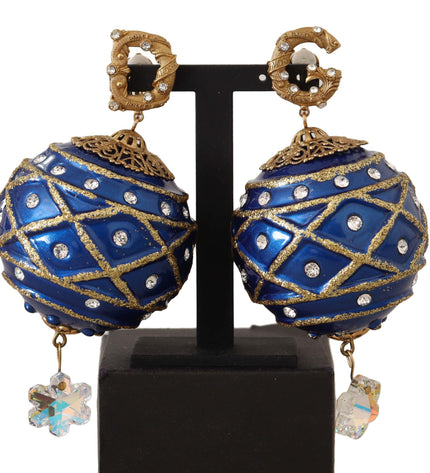 Dolce & Gabbana Dazzling Festive Crystal Clip-On Earrings