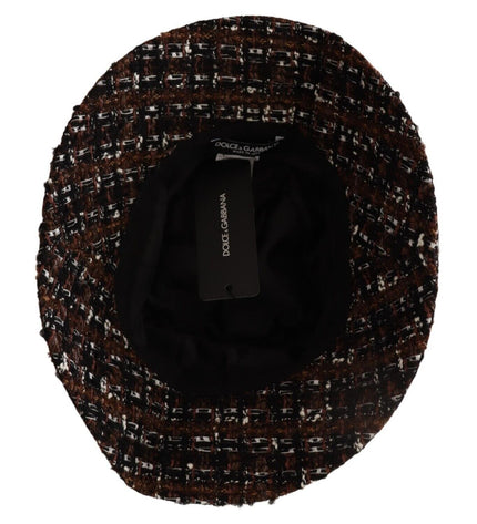 Dolce &amp; Gabbana Cappello a secchiello multicolor intrecciato elegante