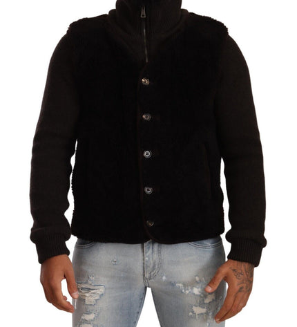 Dolce & Gabbana Elegant Leather Bomber Jacket