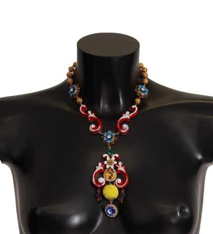 Dolce & Gabbana Multicolor Crystal Statement Necklace