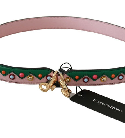 Dolce & Gabbana Elegant Multicolor Leather Shoulder Strap