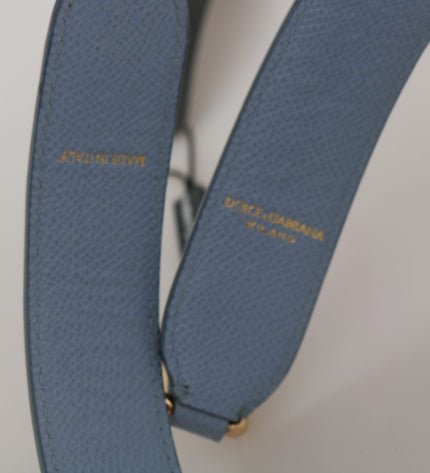 Dolce & Gabbana Elegant Blue Leather Shoulder Strap