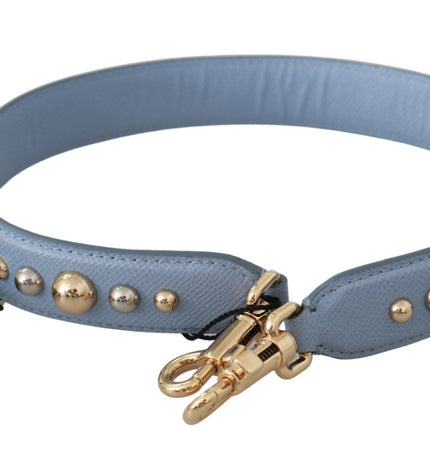 Dolce & Gabbana Elegant Blue Leather Shoulder Strap