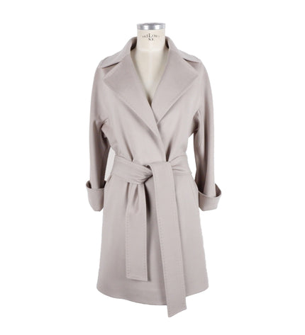 Elegant Beige Wool Jacket - Made in Italy